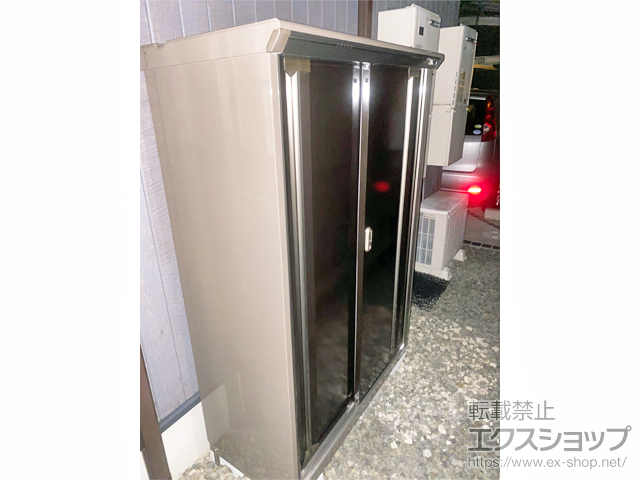 大阪府堺市のの物置・屋外倉庫 ナイソーシスター　1100×480×1603（KMW-115D-P） KMW-115D-P-CB 施工例