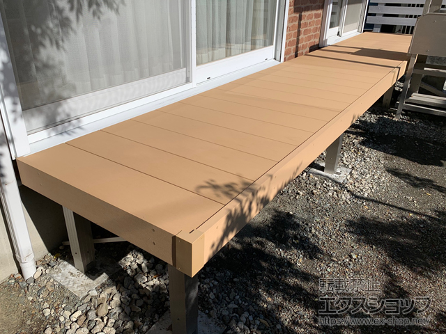 静岡県焼津市ののウッドデッキ リウッドデッキ 200 施工例