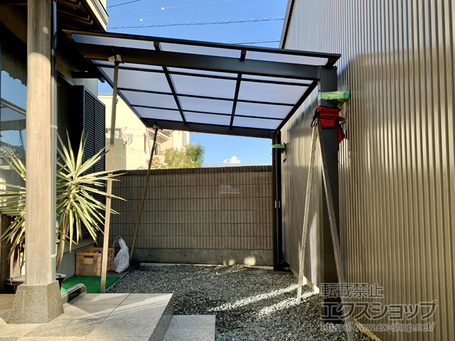 静岡県静岡市ののサイクルポート・駐輪場 ネスカFミニ (フラットスタイル) 積雪〜20cm対応 施工例