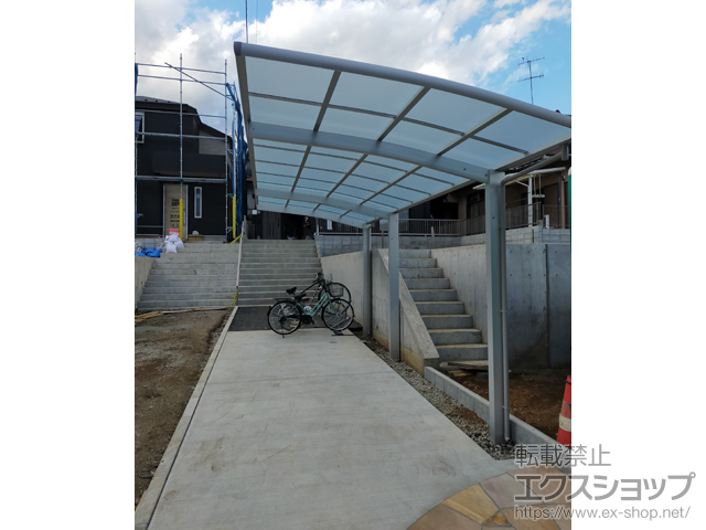 神奈川県横浜市ののカーポート レイナポートグラン 延長　積雪〜20cm対応 施工例