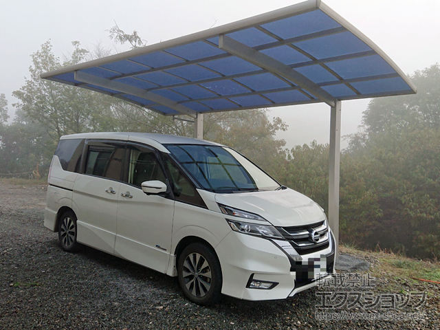 熊本県球磨郡山江村ののカーポート プレシオスポート 積雪〜20cm対応 施工例