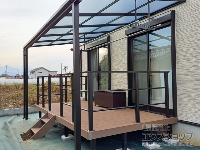 埼玉県さいたま市ののウッドデッキ リウッドデッキ 200 施工例