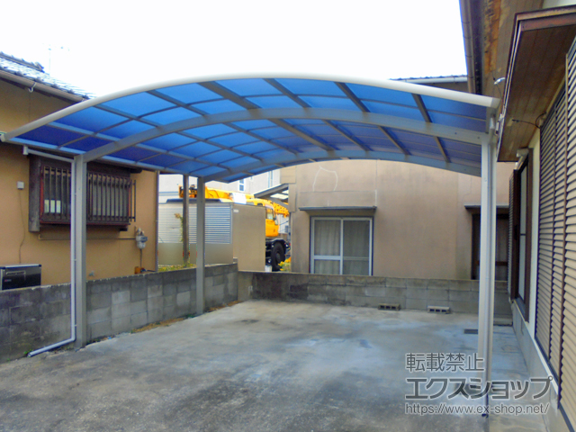 福岡県遠賀郡水巻町ののカーポート レイナツインポートグラン　積雪〜20cm対応 施工例