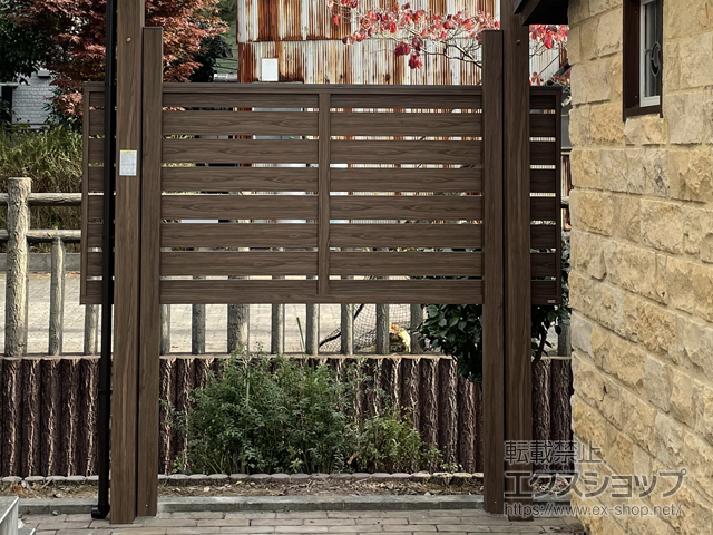 東京都国立市ののフェンス・柵 エバーアートフェンス 横板貼 施工例