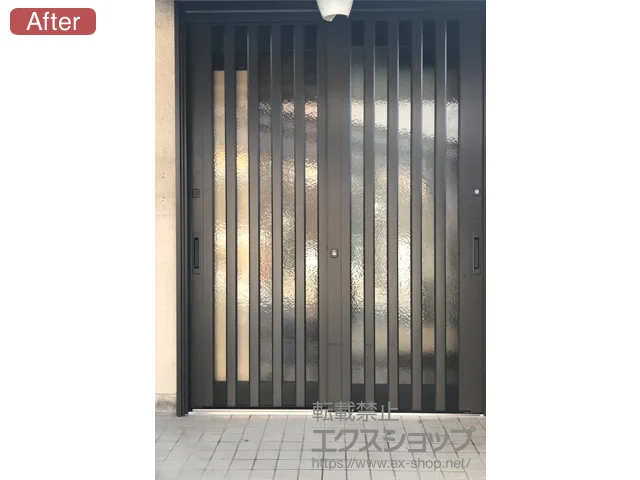 ���m�����É��s��LIXIL ���N�V���i�g�X�e���j�̌��փh�A ���V�F���g���ֈ���2 SG�d�l �蓮 2������ �����}�� S55�^ �{�H��