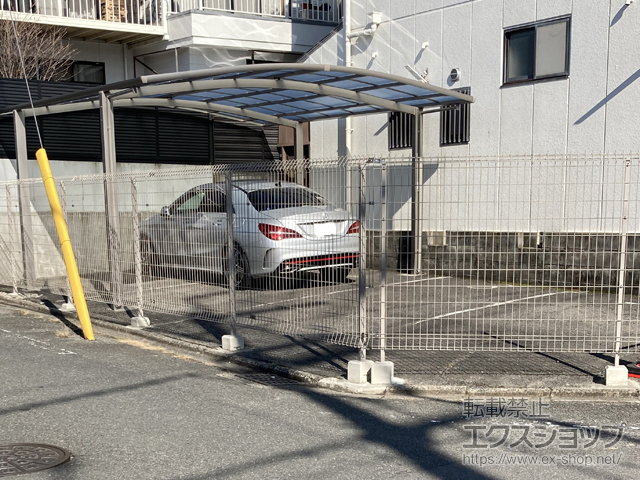 京都府京都市ののフェンス・柵 メッシュフェンス G10 自由柱施工 施工例