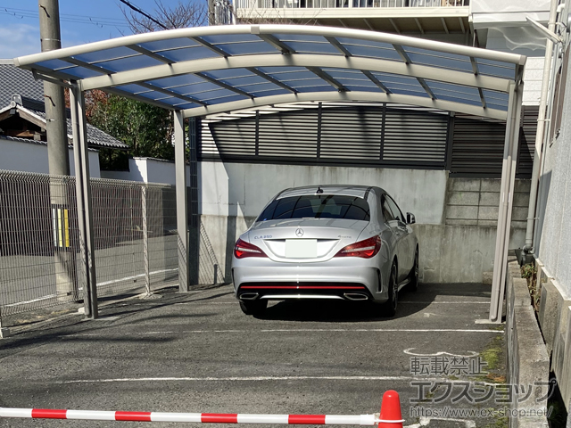 京都府京都市ののカーポート ネスカR (ラウンドスタイル) ワイド 積雪〜20cm対応 施工例