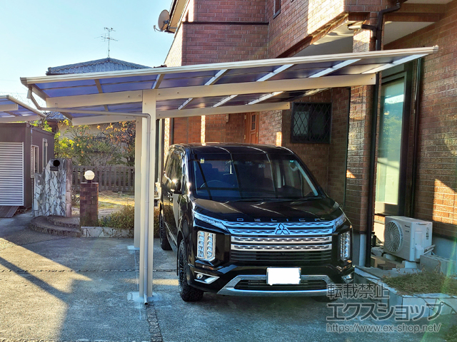 熊本県熊本市ののカーポート エフルージュ プラス　積雪〜20cm対応 施工例