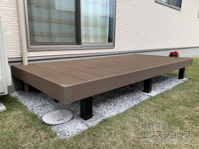 宮崎県宮崎市ののウッドデッキ マージウッドデッキ 施工例