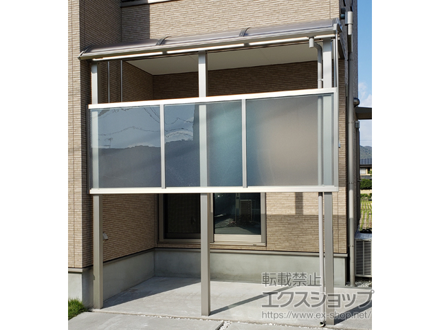 香川県高松市ののテラス屋根 ソラリア R型 テラスタイプ 単体 積雪〜20cm対応 施工例