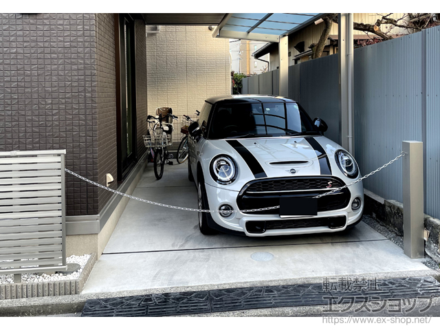静岡県静岡市のykkapカーゲート施工例 チェーンポール ルシアス アクセントポール1型 3 静岡県静岡市のykkapカーゲート施工例 チェーンポール ルシアス アクセントポール1型 3