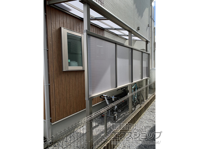 栃木県宇都宮市ののテラス屋根 スピーネ F型 テラスタイプ 単体 積雪〜20cm対応 施工例