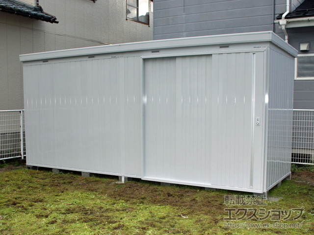 新潟県新発田市のの物置・屋外倉庫 ネクスタ大型 多雪地型 5260×1790×2375（NXN-100H） NXN-100H-MG 施工例