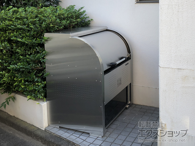 埼玉県朝霞市ののゴミステーション クリーンストッカー CKS-1007-A型 （容量600L） 施工例