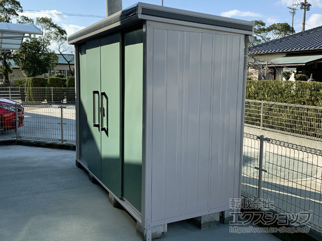佐賀県佐賀市のの物置・屋外倉庫 エルモ 一般型 2920×1170×2121（LMD-2911） LMD-2911-EG 施工例