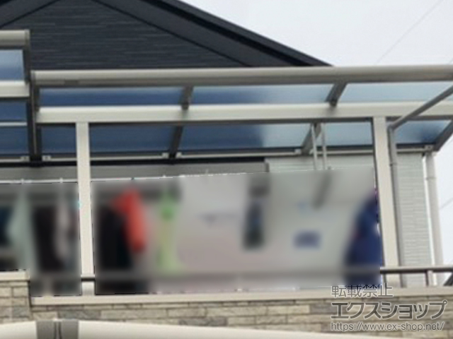 兵庫県伊丹市ののバルコニー・ベランダ屋根 ソラリア F型 屋根タイプ 単体 積雪〜20cm対応 施工例