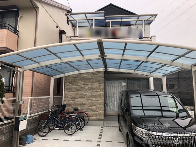 兵庫県伊丹市ののカーポート レイナポートグラン M合掌　積雪〜20cm対応 施工例