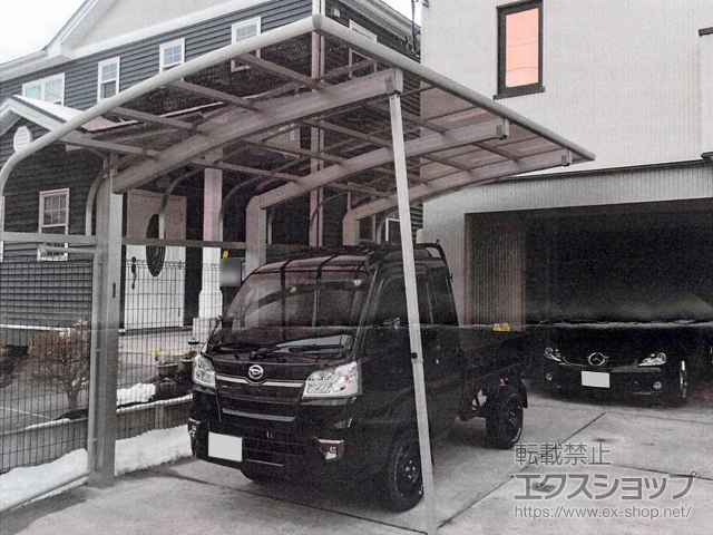 青森県八戸市ののカーポート レイナキャップポートグラン50　積雪〜50cm対応 施工例