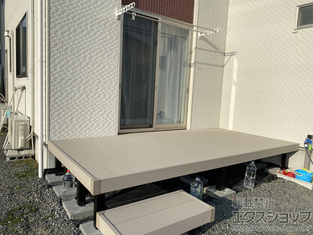 山形県酒田市ののウッドデッキ リウッドデッキ 200 施工例