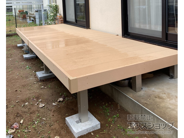 千葉県千葉市ののウッドデッキ リウッドデッキ 200 施工例