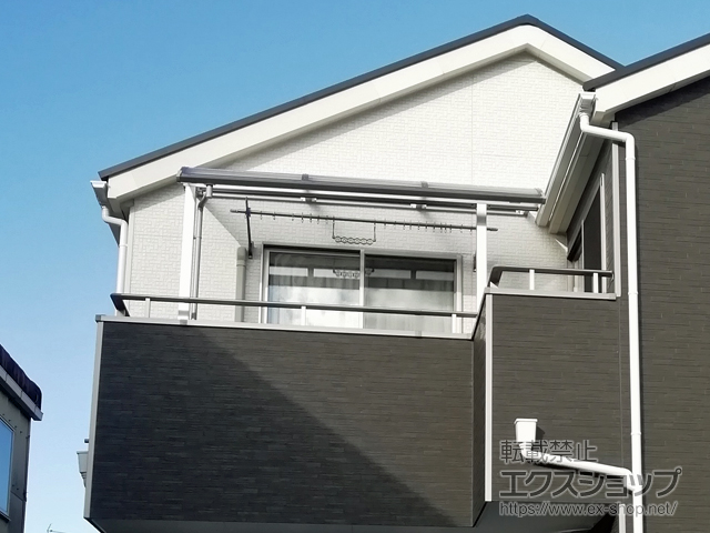 愛知県岡崎市ののバルコニー・ベランダ屋根 ソラリア R型 屋根タイプ 単体 積雪〜20cm対応 施工例