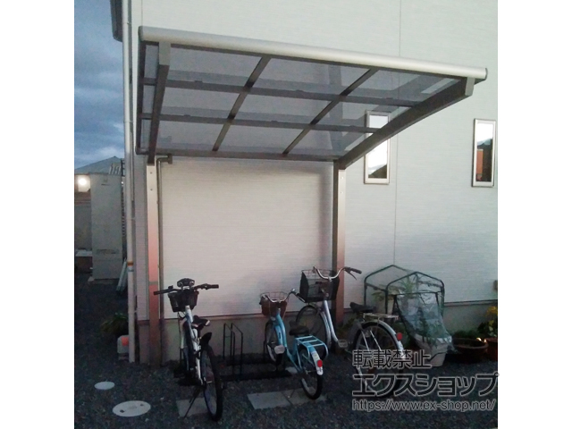 徳島県徳島市ののサイクルポート・駐輪場 ネスカRミニ (ラウンドスタイル) 積雪〜20cm対応 施工例