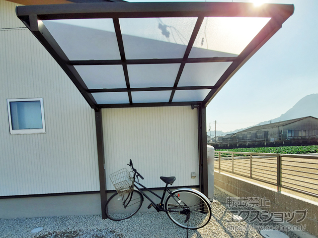 香川県坂出市ののサイクルポート・駐輪場 ネスカRミニ (ラウンドスタイル) 施工例