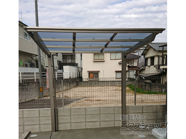 広島県広島市ののサイクルポート・駐輪場 ネスカFミニ (フラットスタイル) 積雪〜20cm対応 施工例