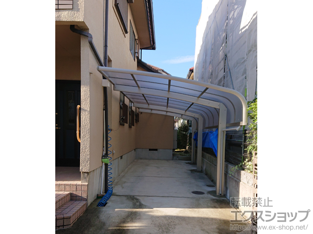 兵庫県神戸市ののカーポート レイナキャップポートグラン 延長 施工例