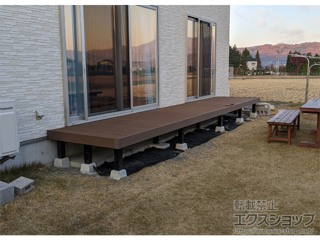 長野県安曇野市ののウッドデッキ リウッドデッキ 200 施工例