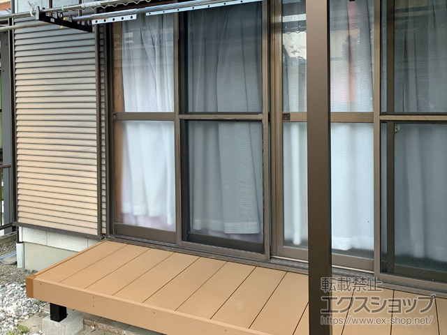 岐阜県海津市ののウッドデッキ リウッドデッキ 200 施工例