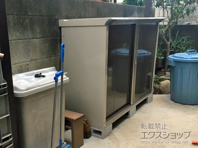 兵庫県宝塚市のの物置・屋外倉庫 グランプレステージジャンプ 1488×530×1100 GP-155D-F-CB 施工例