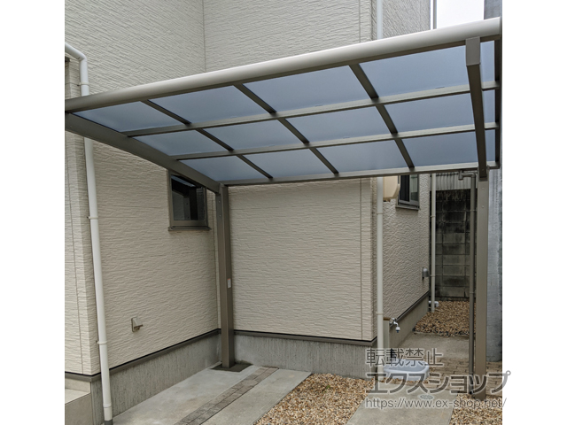 広島県広島市ののサイクルポート・駐輪場 ネスカRミニ (ラウンドスタイル) 積雪〜20cm対応 施工例