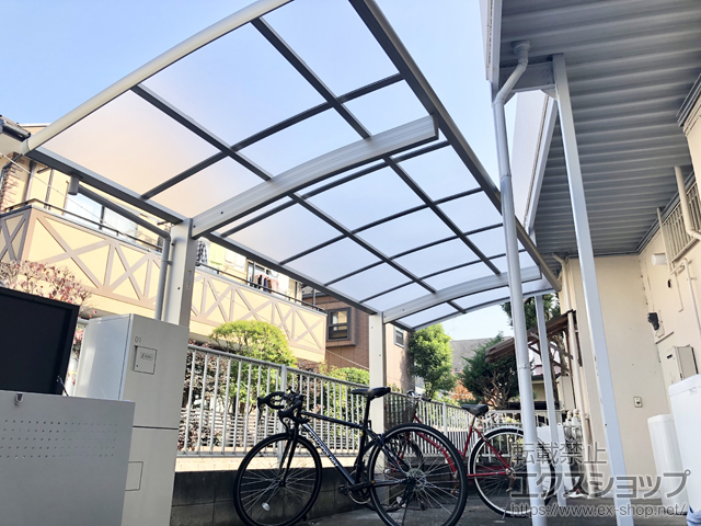 東京都調布市ののサイクルポート・駐輪場 レイナポートグランミニ 積雪〜20cm対応 施工例