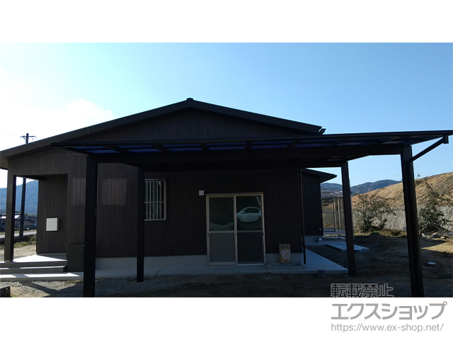 広島県東広島市ののカーポート エフルージュ ツイン FIRST 積雪〜20cm対応 施工例