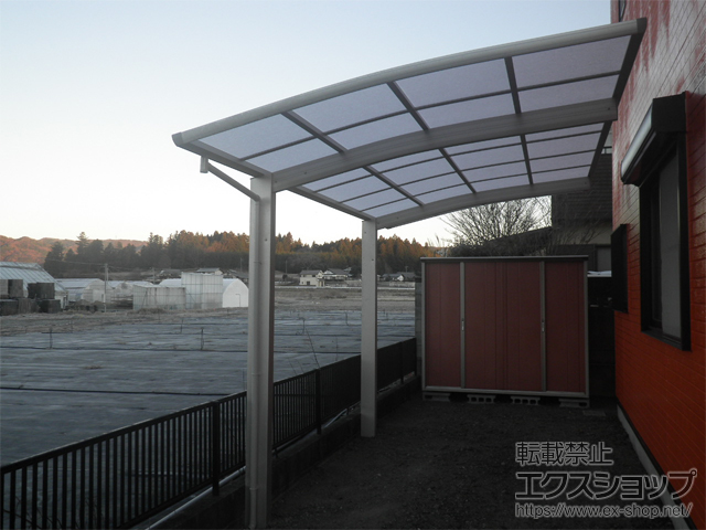 茨城県笠間市ののカーポート プレシオスポート 積雪〜20cm対応 施工例