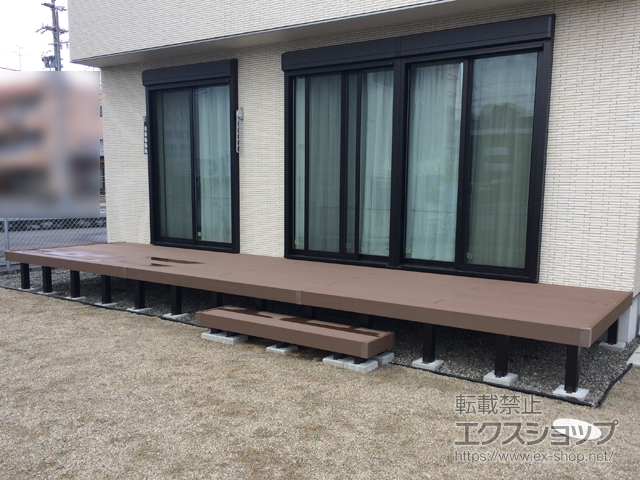 岐阜県岐阜市ののウッドデッキ リウッドデッキ 200 施工例