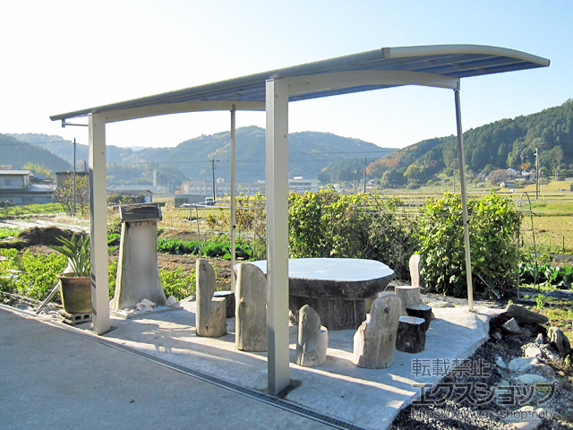 大阪府豊能郡能勢町ののカーポート レイナポートグラン　積雪〜20cm対応 施工例