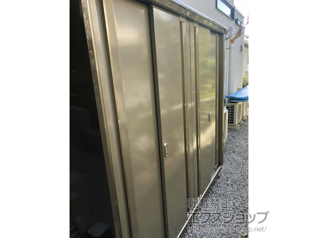 東京都世田谷区のの物置・屋外倉庫 ナイソーシスター　2160×580×1903（KMW-216E-P） KMW-216E-P-NG 施工例