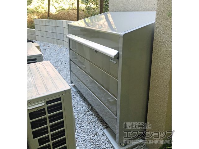 東京都世田谷区ののゴミステーション ダストボックスミニ メッシュ床タイプ DBN-126M 500L 施工例