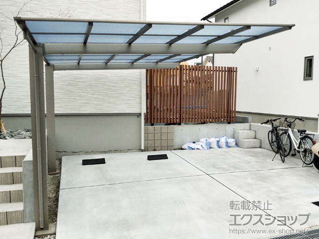 兵庫県神戸市ののカーポート ソリッドポート 積雪〜20cm対応 施工例