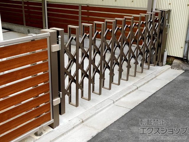 大阪府守口市ののカーゲート アルシャインHG ノンキャスター 片開き260S 施工例