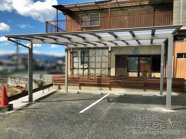 岐阜県揖斐郡大野町のlixil リクシル カーポート施工例 ネスカf フラットスタイル ワイド 積雪 cm対応 1