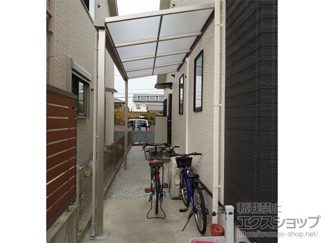 福岡県福岡市ののテラス屋根 ソラリア F型 テラスタイプ 単体 積雪〜20cm対応 施工例