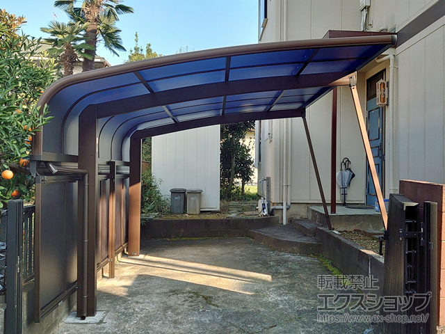 東京都日野市ののカーポート プレシオスポート アルファ 積雪〜20cm対応 施工例