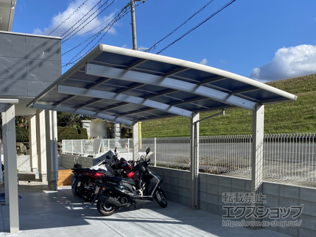 大阪府摂津市ののカーポート レイナポートグラン 延長　積雪〜20cm対応 施工例