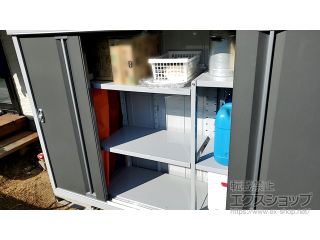 愛媛県松山市のの物置・屋外倉庫 シンプリー 一般型 1940×515×1303（MJX-195C-P） MJX-195C-P-PG 施工例