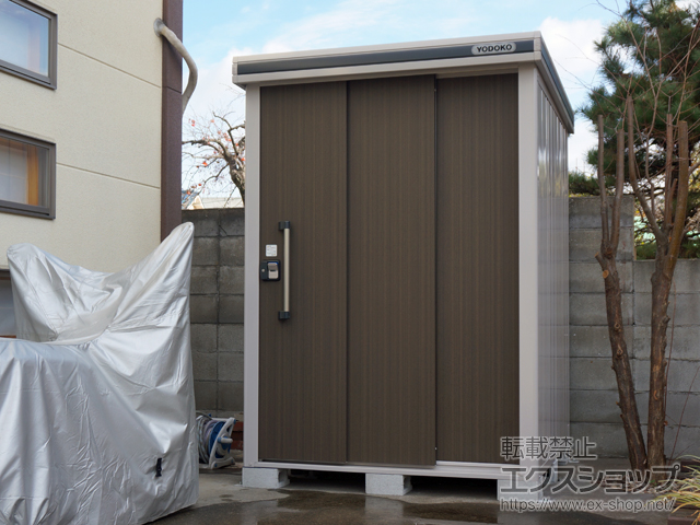 大阪府堺市のの物置・屋外倉庫 エルモ 一般型 1520×1520×2120（LMD-1515） LMD-1515-DW 施工例