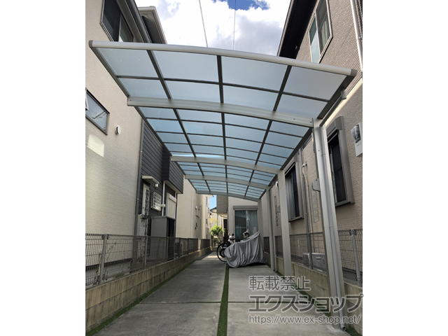 兵庫県明石市ののカーポート レイナポートグラン 縦連棟　積雪〜20cm対応 施工例