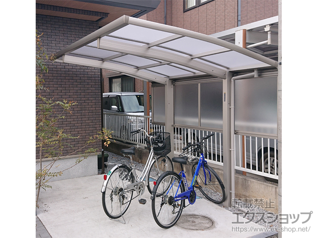 栃木県宇都宮市ののサイクルポート・駐輪場 プレシオスポート ミニ 積雪〜20cm対応 施工例